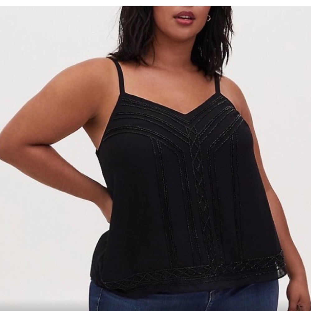 NWT beautiful beaded torrid top